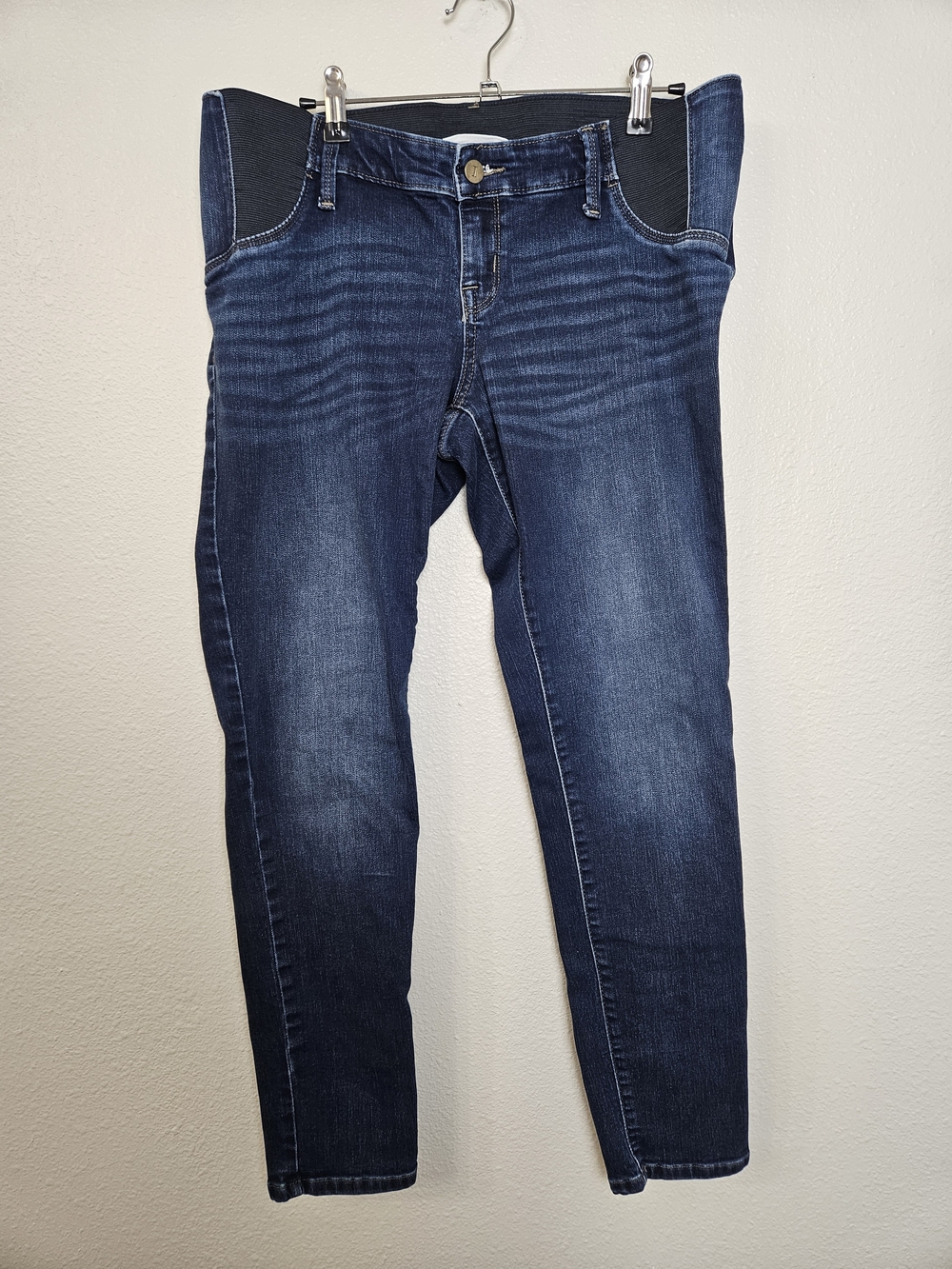 Isabel Maternity by Ingrid & Isabel Dark Blue Skinny Maternity Jeans Size 10